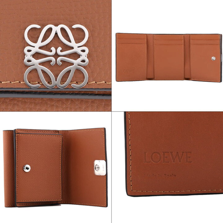 楽天市場】ロエベ コンパクト ジップウォレット ソフトグレインカーフ  