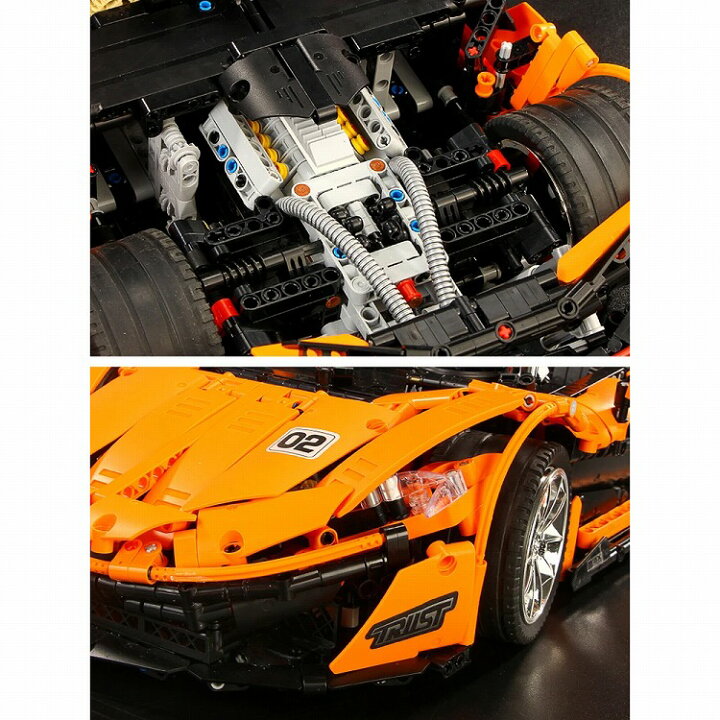 楽天市場】マクラーレン P1 ビルディング ブロック レゴテクニック互換 