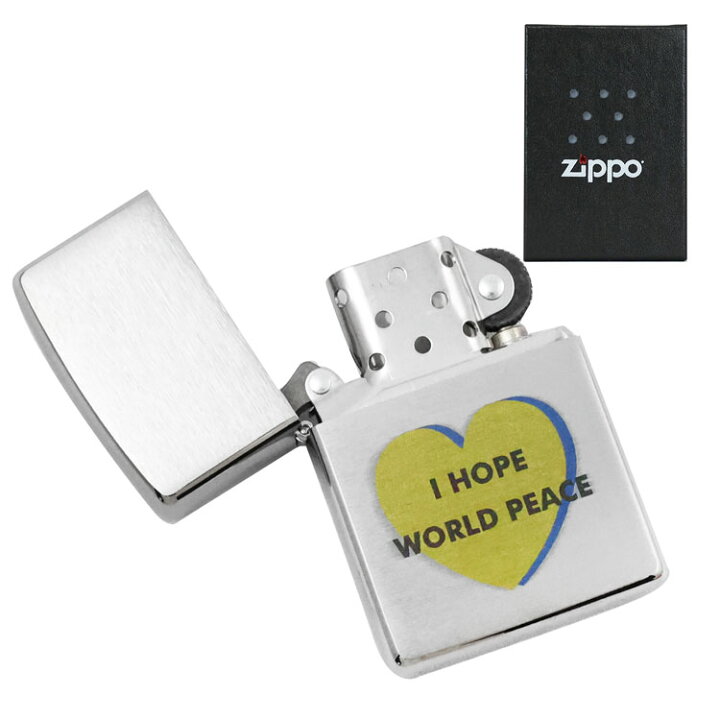 楽天市場】デザインzippo I HOPE WORLD PEACE zippo ライター カラー  