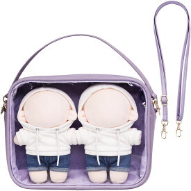 ぬいポーチ 2体 15cm 17cm 20cm 大きい ぬいぐるみ 透明 ポーチ ケース バック 推し活グッズ 便利 収納 推しグッズ クリアポーチ ちいぬいケース 可愛い かわいい カラフル 2way お出かけ 痛バ 痛バッグ ちびぬいポーチ ケース オタ活グッズ 新製品 マグネット ポケット