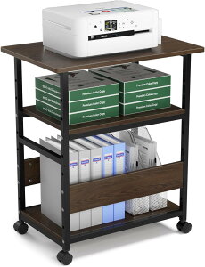 【冬得★P18倍+8%券!】★中棚調整・総耐荷重60kg・組立簡単★DEWEL pcワゴン 木製 cpuワゴン キャスター付き 3段 デスク下 机下 収納 ワゴン ラック スリム パソコンワゴン デスクワゴン サイド