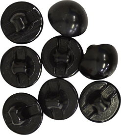 NASKA 目玉ボタン8ミリ(200個入) 黒