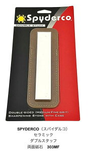 SPYDERCO�i�X�p�C�_���R�j �Z���~�b�N�@�_�u���X�^�b�t���ʓu�΁@303MF