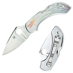 SPYDERCO�i�X�p�C�_���R�j �h���S���t���C�@�^�g�D�[Dragonfly Tattoo�X�e�����X�@VG-10�g���{�̖͗l���� 50209