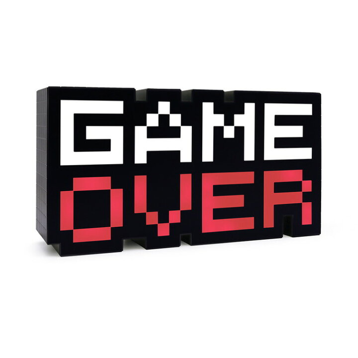 楽天市場 500円offクーポン ルームライト ゲームオーバー Game Over インテリア サウンド テーブルライト ランプ 照明 卓上 ルームライト モザイクアイコン おしゃれ オシャレ 子供 子ども レトロゲーム ゲーマー ゲーム好き プレゼント ギフト 雅美良品