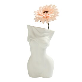 花瓶 人体花瓶 セラミック花瓶 女性の体の彫刻花瓶 プランターポットフラワーアレンジメント ホーム装飾