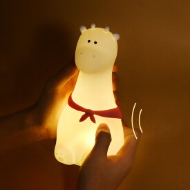 ナイトライト かわいい LED ランプ キリン型 きりん型 USB充電式【Giraffe 子供部屋 授乳 ライト 間接照明 おやすみライト 枕元 ライト 寝室用 出産祝い 誕生日 プレゼント 赤ちゃん 子供 ギフト】