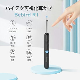 耳かき カメラ BEBIRD R1 防水 小型レンズ 耳掃除 LEDライト ワイヤレス iphone Android対応 プレゼント