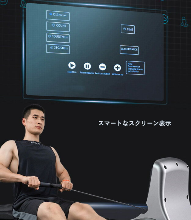 楽天市場】ローイングマシン | ローイング 家庭用有酸素マシン 家トレ 