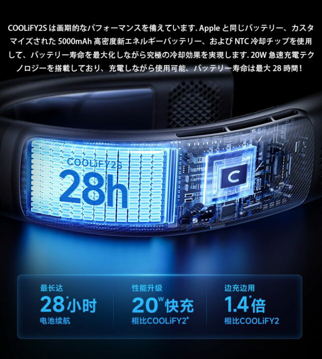 楽天市場】【COOLIFY 2S・特別記念モデル】TORRAS ネッククーラー 冷却 