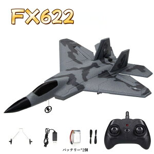 ラジコン飛行機 FX622 小型 F-22 RC飛行機 電動 簡単に飛ばせる おもちゃ 子供と初心者向けのラジコングライダー 子供 大人 男の子 孫 プレゼント