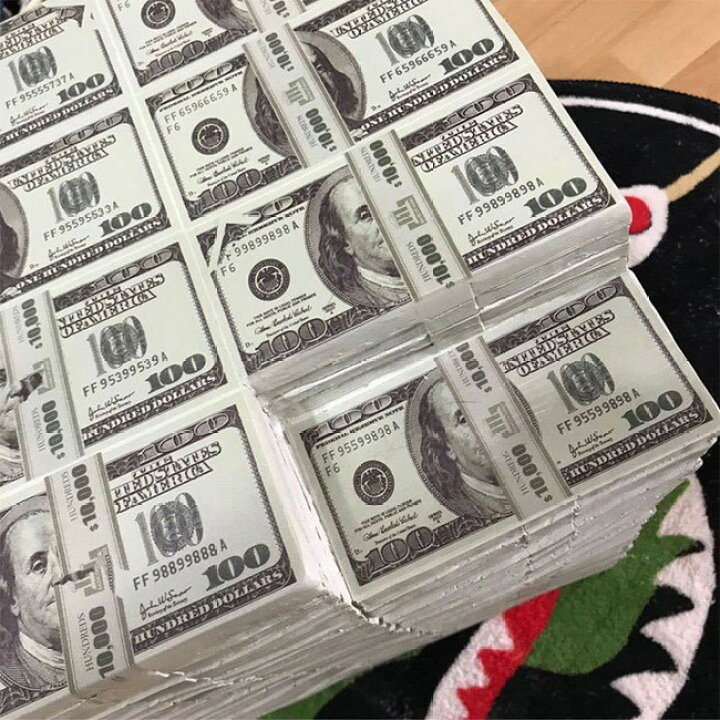 楽天市場 500円offクーポン 札束 椅子 スツール チェア 100ドル札スツール ビッグサイズ 紙幣 お札 お金 お金持ち インテリア ディスプレイ お店 オシャレ おしゃれ おもしろ アメリカン雑貨 Sns インスタ映え プレゼント ギフト 雅美良品 楽天市場店