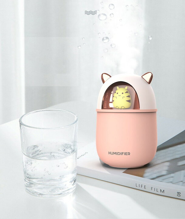 楽天市場】加湿器 アロマディフューザー 300mL ポータブル アロマ加湿 