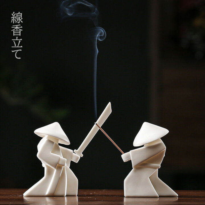 楽天市場】お香立て 線香立て 侍 武士 単品【サムライ 騎士 線香トレイ 