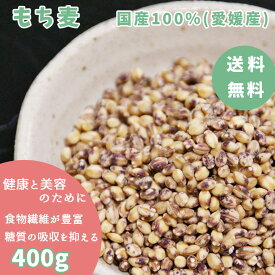 もち麦 400g 送料無料 国産 愛媛産 大麦 もち麦 麦 ムギ モチムギ 食物繊維 腸活 腸 便秘 玄米 ダイエット 女性 雑穀 雑穀米 健康 美肌 美容 テレビ 健康法 もちむぎ もち麦ごはん 2kg アイリスフーズ はくばく