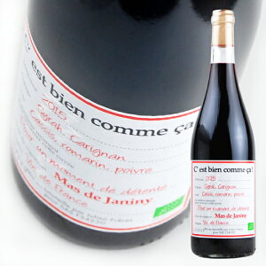 �}�X�@�h�@�W���j�[�j / �@�Z�@�r�A���@�R���@�T�@���[�W���@[2024]�@750ml�E�ԁyMas de Janiny�z C�fest Bien Comme Ca Rouge