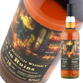 ウイスキー 58.3度 ライフ イン ルーインズ ハイランドシングルモルト 15年 2008 オロロソシェリーホグスヘッド 700ml 1本 正規