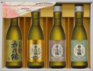 香住鶴 生もと・山廃蔵ギフト 香住鶴 生もと 吟醸純米 270ml×1本、山廃純米大吟醸 270ml×1本、山廃吟醸純米 270ml×1本、山廃純米 270ml×1本 計4本 K23S-1