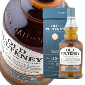 ウイスキー オールドプルトニー シングルモルト スコッチウイスキー 15年 46度 700ml 瓶 1本 正規品OLD PULTENEY SINGLE MALT SCOTCH WHISKY AGED 15 YEARS 46%vol 700ML