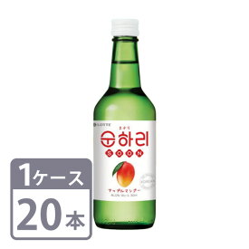リキュール 12% スナリ アップルマンゴー 360ml 瓶 20本 1ケース 韓国 焼酎 送料無料
