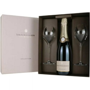 C f[ RNV 2 OXZbg [{bNXt] [NV] 750ml A LOUIS ROEDERER COLLECTION 2 GLASSES BOX