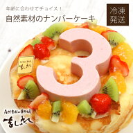 ナンバーデコレーションケーキ【宅配用】☆有機JAS認定の無農薬北海道産小麦使用【北海道スイーツ誕生日…