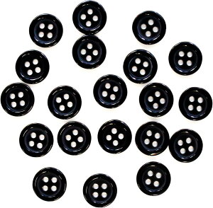 ���{�^���y�u���b�N �c������z�l���{�^�� �x�[�V�b�N �J���[�{�^�� �V���c�{�^�� �V���v�� �{�^�� 20����y10mm�z���炫��Ղ�Ղ�� B-062