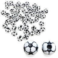 スポーツボールビーズ 【サッカーボール】11.5mm 50個入り 手芸用品 ハンドメイド 材料 アクセサリー パ…