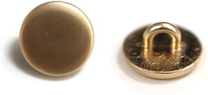 メタルボタン フラット 【ゴールド ツヤなし】 金 ビジュー 飾り 縫製 袖口 20個入り 【10mm】 きらきらぷんぷん丸 B-143