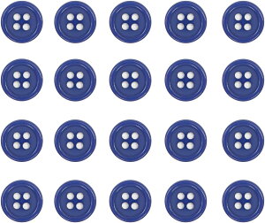 �l���{�^�� �y�l�C�r�[�z ���F �c������ �J���[ �{�^�� �V���c�{�^�� 20���� �y10mm�z ���炫��Ղ�Ղ�� B-860