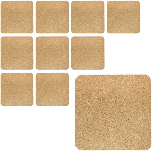 コースター コルク 【丸】 茶色 オシャレ かわいい コルクコースター 【10枚セット】 きらきらぷんぷん丸 CSTR-001