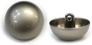 メタルボタン 【シルバー】 銀 ビジュー ドーム型 飾り 縫製 袖口 10個入り 【20mm】 きらきらぷんぷん丸 B-245