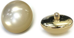 足つきボタン 【ホワイト】 白 半透明 シャツ スーツ 4個入り 【25mm】 きらきらぷんぷん丸 B-250