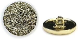 メタルボタン フラット 足つき 幾何学模様 【ゴールド】 金 ボタン スーツボタン ジャケットボタン 10個入り 【20mm】 きらきらぷんぷん丸 B-528