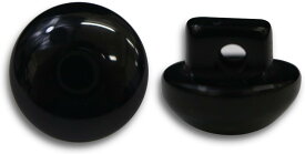 黒ボタン 足つき【ブラック ツヤあり】キノコ型 シャツ カラーボタン シンプル ボタン 目玉ボタン 手芸 20個入り【11.5mm】きらきらぷんぷん丸 B-553