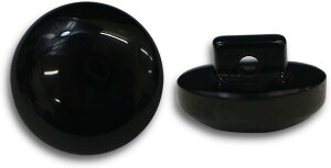 黒ボタン 足つき【ブラック ツヤあり】キノコ型 シャツ カラーボタン シンプル ボタン 目玉ボタン 手芸 18個入り【12.5mm】きらきらぷんぷん丸 B-554