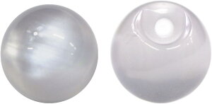 半透明 パールボタン ホワイト 白 ツヤあり 円 手芸 シャツボタン 20個入り【10mm】 きらきらぷんぷん丸 B-621