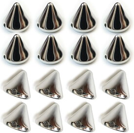 スタッズ パーツ 縫い付けタイプ【シルバー】銀 パンク 鋲 リメイク ハンドメイド レザークラフト 手芸 50個入り【1×1cm】きらきらぷんぷん丸 BK-004