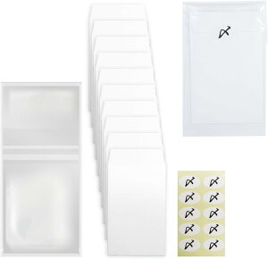 ご祝儀用白ぽち袋+持ち運び用OPP袋+〆シールの合計10セット 無地白封筒 寸志袋 お年玉袋サイズ 65x100+20mm