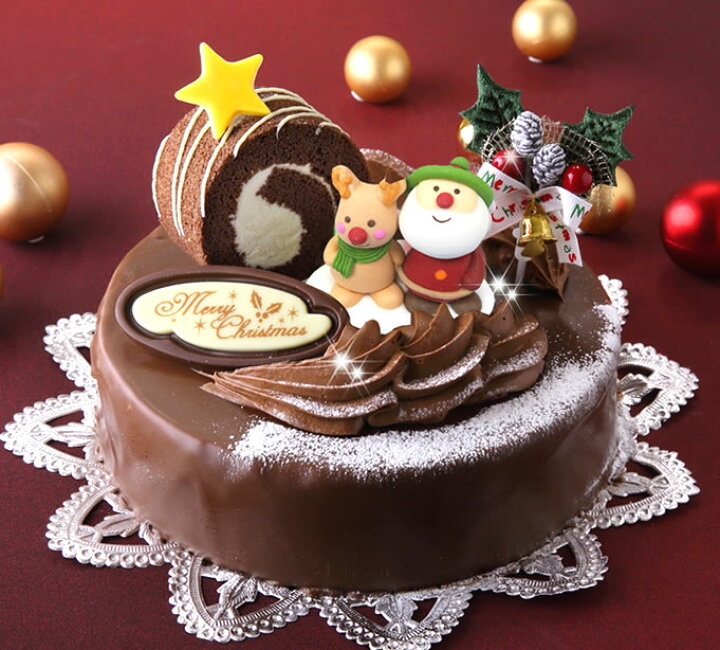 楽天市場 ロールノセタ ６号サイズ 18cmのチョコレートケーキ クリスマスケーキ 22 沖縄は配送不可クリスマス 予約 お取り寄せ 限定 チョコレートケーキ 北海道 スイートますや