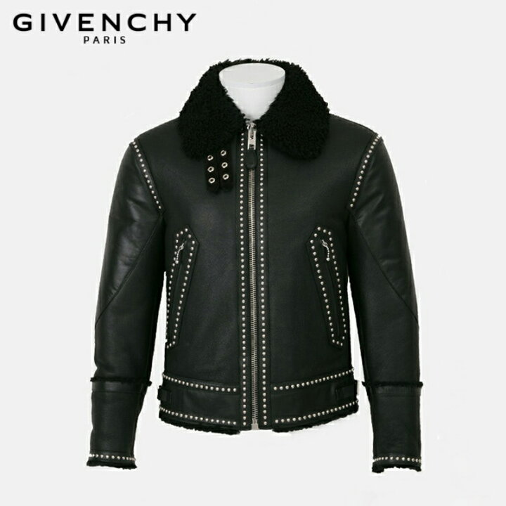 楽天市場】GIVENCHYジバンシィー スタッズ ムートン ブルゾン アウター 
