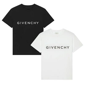 【最短即日発送】 Givenchy Logo Print Oversized Short Sleeve T-Shirt ジバンシー アーキタイプ オーバーサイズ Tシャツ メンズ 半袖 ブラック ホワイト コットン S M L XL XXL XXXL ラージサイズ