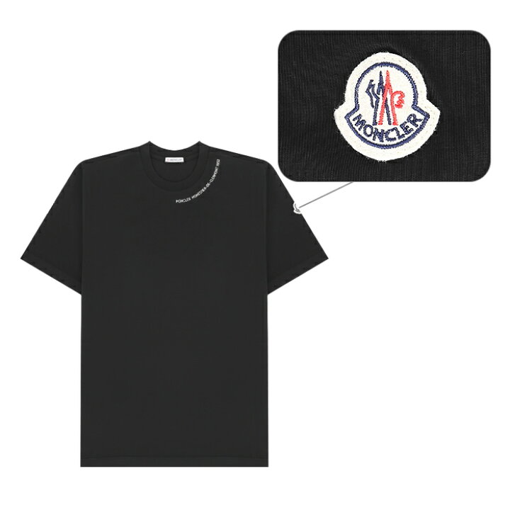 楽天市場】MONCLER NECK LINE LOGO SS T-SHIRTS モンクレール ネック 