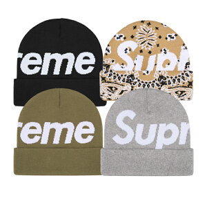 �y�N���X�}�X�z �y�ŒZ���������z SUPREME BIG LOGO BEANIE �V���v���[�� �r�b�O ���S �r�[�j�[ �����Y �u���b�N �O���[ �I���[�u �^�� �X�q �j�b�g�X �X�g���[�g �I�����C��