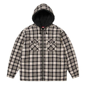 �y�ŒZ���������z SUPREME LINED ZIP UP HOODED FLANNEL SHIRT �V���v���[�� ���C���h �W�b�v�A�b�v �t�[�f�b�h �t�����l�� �V���c ���� �p�[�J�[ �t�[�f�B�[ �X�g���[�g ���S �����Y �^�� M L XL ���[�W �T