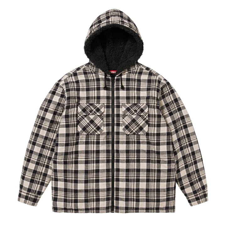 楽天市場】【最短即日発送】 SUPREME LINED ZIP UP HOODED FLANNEL 