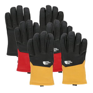 �y�ŒZ���������z SUPREME The North Face Leather Gloves �V���v���[�� �O���[�u �����Y �u���b�N ���b�h �C�G���[ 702fw17a1
