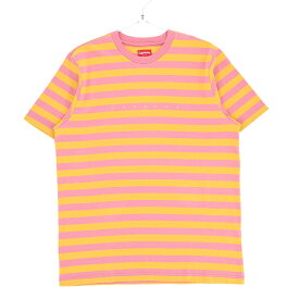 Supreme 18SS Bar Stripe Tee シュプリーム ボーダーTシャツ メンズ ピンク オンライン 通販 801ss18kn23