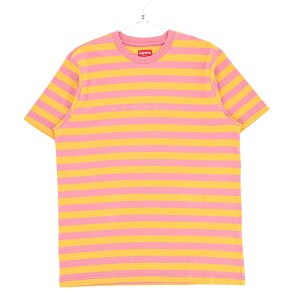 �y�ŒZ���������z SUPREME 18SS Bar Stripe Tee �V���v���[�� �{�[�_�[T�V���c �����Y �s���N 801ss18kn23