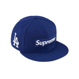 【サマーセール対象商品】Supreme × New Era / シュプリーム × ニューエラ MLB チーム ボックスロゴ ロサンゼルス エンゼルス キャップ ユニセックス ブルー 帽子 ロゴ 野球帽 スポーツ ストリート 贈り物 ギフト プレゼント オンライン